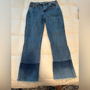Tractr Dark Blue Flare Jeans
